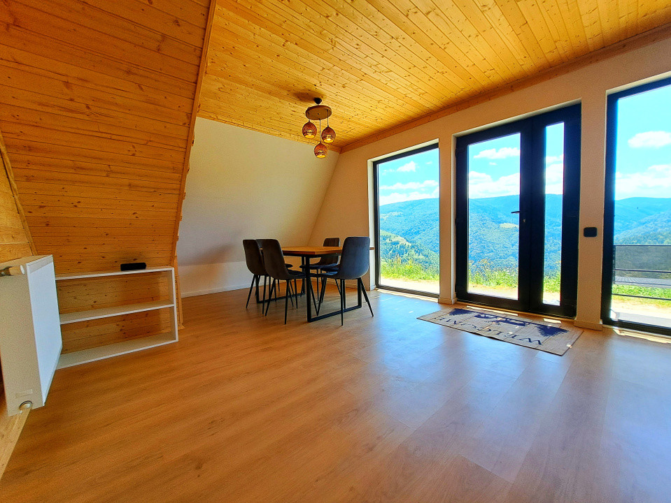Cabana A-Frame, 4 camere, mobilata si utilata zona SUPERBA, Maguri