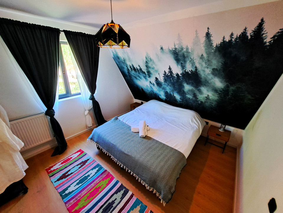 Cabana A-Frame, 4 camere, mobilata si utilata zona SUPERBA, Maguri