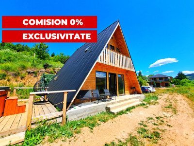 Cabana A-Frame, 4 camere, mobilata si utilata zona SUPERBA, Maguri