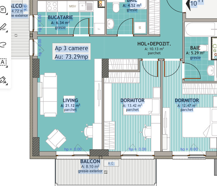 Apartament 3 camere,  Elite City