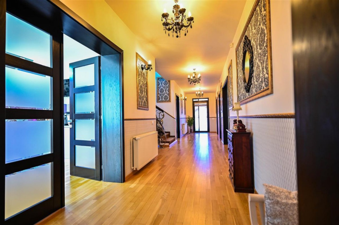 Somptuozitate in stil modern, 2 garaje, 3 terase, totul pe 1.000 mp teren, Central, Sacele, Brasov